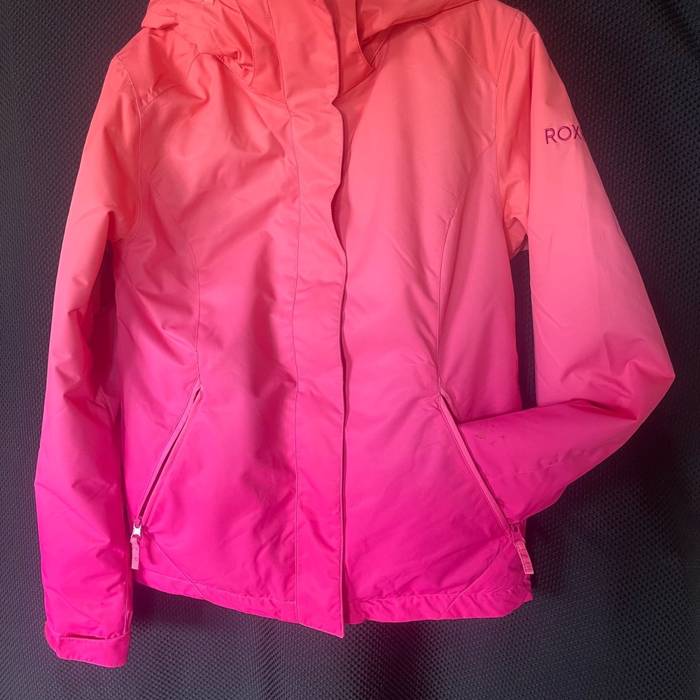 Roxy Vibrant Pink Gradient Ski Jacket - image 1